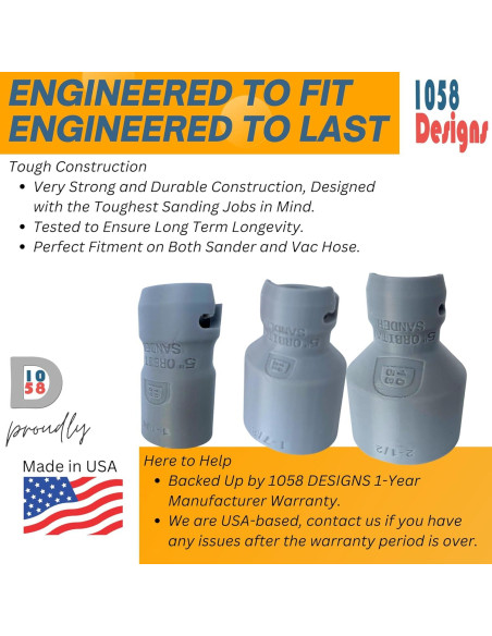 Adaptador de Manguera de Aspiradora 1058 Designs BDR14-G-IN1