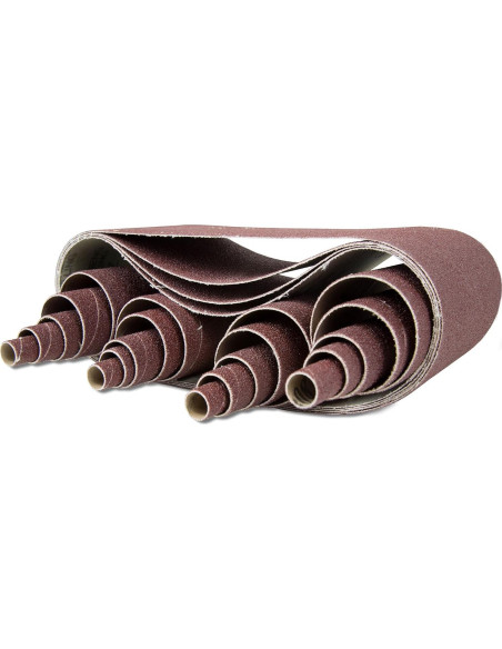 Juego de Papel de Lija de Banda y Manguito WEN 6524 - 24 Piezas 80 Granos Juego de Papel de Lija de Banda y Manguito WEN 6524 - 24 Piezas 80 Granos