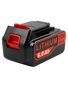 Batería de Litio 20V 6.0Ah Black & Decker Compatible