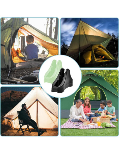 12 Tensores de Cuerda Ultraligeros CooBigo para Camping 3-5mm