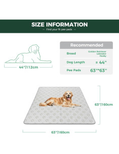 Almohadillas Lavables FXW para Perros 63x63 cm Absorbentes 2