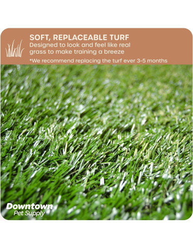 Alfombrilla Césped para Perros Downtown Pet Supply 50x63 cm