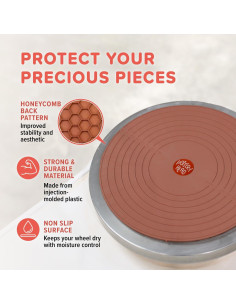 Set de 3 Bats Redondos de Cerámica Pottery Head 30.48 cm 2