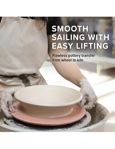 Set de 3 Bats Redondos de Cerámica Pottery Head 30.48 cm