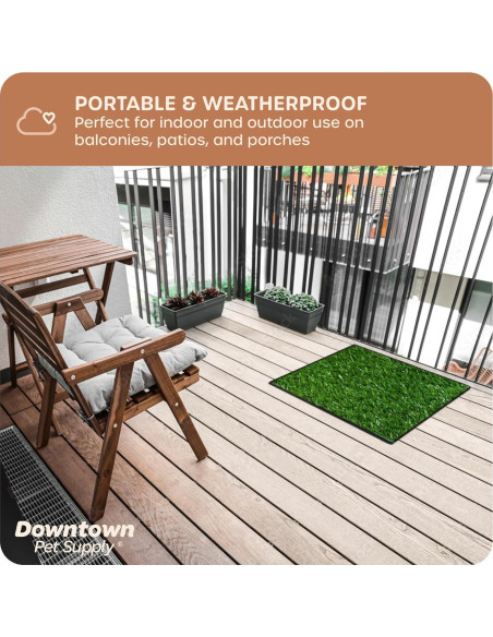 Alfombrilla Césped para Perros Downtown Pet Supply 50x63 cm