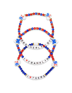 Pulseras de Amistad Philadelphia 76ers - Paquete de 3