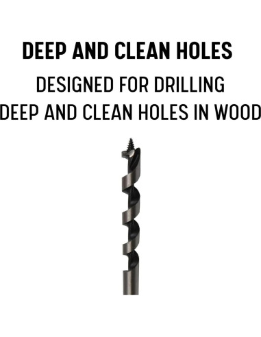 Broca de Auger 0.95 cm x 17.78 cm Drill America