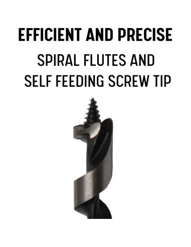 Broca de Auger 0.95 cm x 17.78 cm Drill America