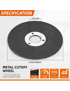 Ruedas de Corte SI FANG 10 Unidades 50mm para Amoladora 2