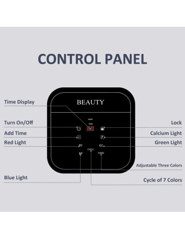 Máscara Facial LED 7 en 1 FARRENCE A091 para Cuidado de la Piel