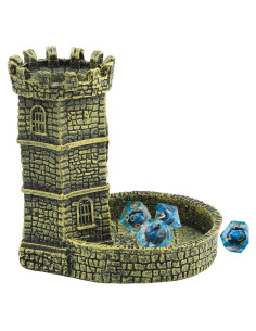 Torre de Dados Castillo Jenmayt con Bandeja - 11x9.5x12 cm
