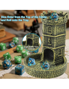 Torre de Dados Castillo Jenmayt con Bandeja - 11x9.5x12 cm 2