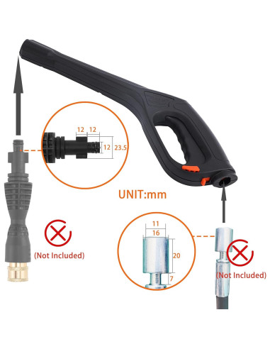 Pistola de Lavado a Presión FIXFANS RP22 2000 PSI 30.99 cm