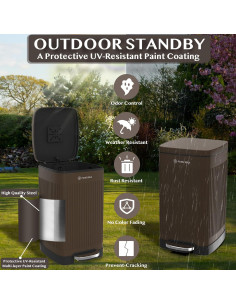 Cubo de Basura PAWZIDEA 20 L para Excremento de Perro 2