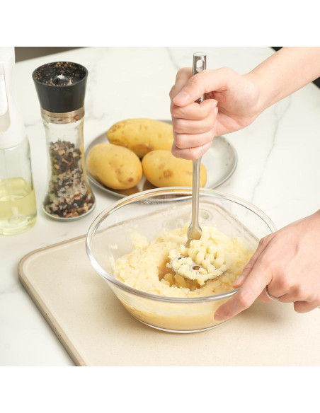 Aplastador Mini de Acero Inoxidable Tuyotue - Ergonomico