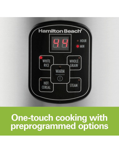 Cocedor de Arroz Digital Programable Hamilton Beach 8 Tazas