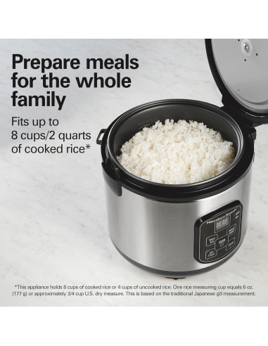 Cocedor de Arroz Digital Programable Hamilton Beach 8 Tazas