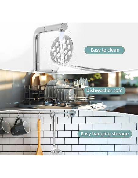 Aplastador Mini de Acero Inoxidable Tuyotue - Ergonomico