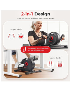 Ejercitador de Pedales Mini Sunny Health & Fitness - 6.26 kg 2