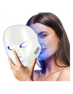 Máscara LED de Terapia de Luz Azul NEWKEY para Acné Facial
