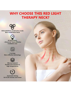 Terapia de Luz Roja Portátil Sunlamlux 660nm 850nm para Cara y Cuello 2