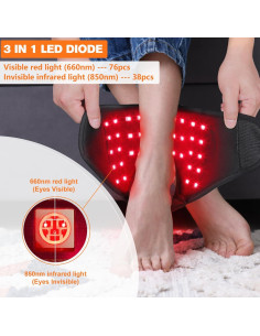 Terapia de Luz Roja TUOB para Alivio de Dolor en Tobillo 2