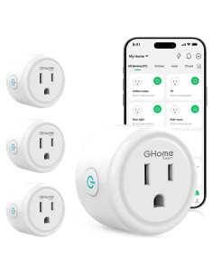 Enchufe Inteligente GHome WiFi Control Remoto 4 Piezas
