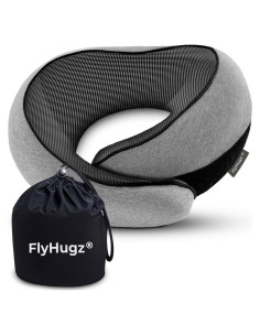 Almohada de Viaje FlyHugz Espuma Memoria Gris 0.35 kg