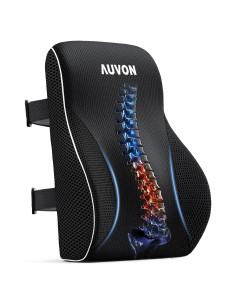 Almohada Lumbar AUVON Ergonómica con Soporte de Espuma 45.7x38.1cm