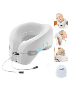 Almohada de Cuello de Viaje Jiaao Espuma Viscoelástica 24x30cm