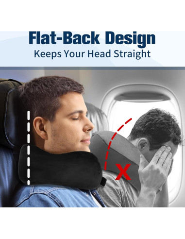 Almohada de Cuello Ajustable Cirorld para Viajes - Espuma de Memoria