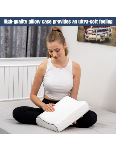 Almohada de Viaje Alkamto Memoria Viscoelástica 34.8x29.9cm