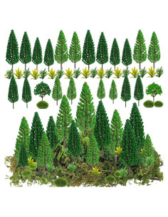 30 Piezas Árboles Miniatura Zofusaier 3.5-15 cm para Diorama