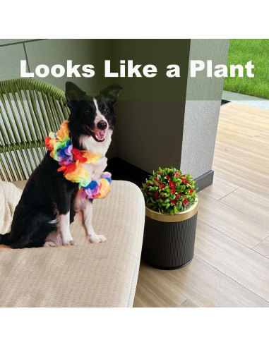 Cubo de Basura Yatmung para Excremento de Perro 9.84L Gris