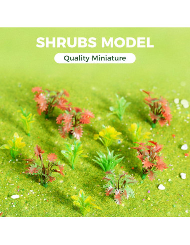 Yetaha 90 Piezas Arbustos Mixtos Coloridos para Dioramas