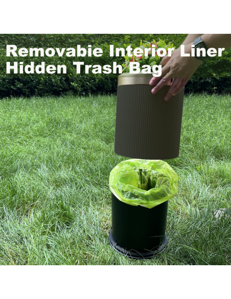 Cubo de Basura Yatmung para Excremento de Perro 9.84L Gris