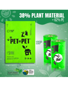 Bolsas de Excremento para Perros PET N PET 540 Cuentas Verdes 2