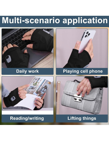 Guantes Calentadores Recargables Genérico GL001 Térmicos Sin Dedos