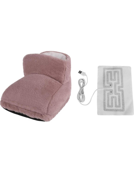 Calentador de pies eléctrico PURFUN USB felpa térmica 32x23x22cm