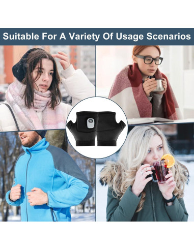 Guantes Calentadores Recargables Genérico GL001 Térmicos Sin Dedos