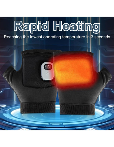 Guantes Calentadores Recargables Genérico GL001 Térmicos Sin Dedos