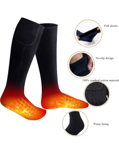 Calcetines Calentados Eléctricos ALITERCY Unisex Térmicos 2