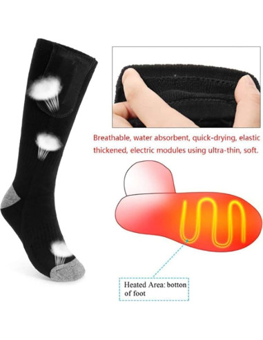 Calcetines Calentados Eléctricos ALITERCY Unisex Térmicos