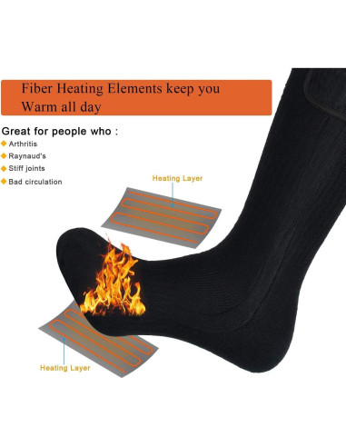 Calcetines Calentados Eléctricos ALITERCY Unisex Térmicos