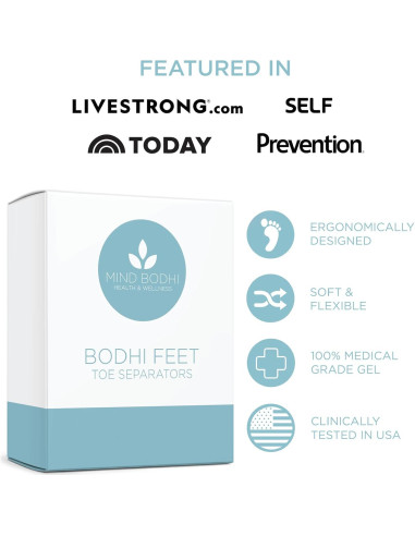 Separadores de Dedos Mind Bodhi - Correctores de Juanetes Azul