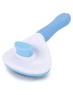 Cepillo Autolimpiante Depets para Mascotas Azul - 15x5 cm