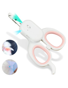 Cortador de Uñas para Mascotas PAKEWAY con Luz LED UV