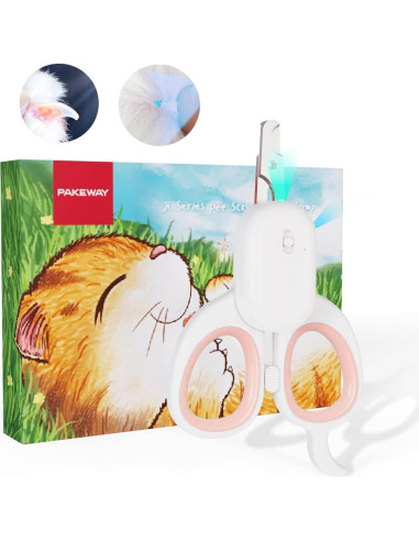 Cortador de Uñas para Mascotas PAKEWAY con Luz LED UV