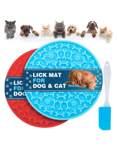 Alfombrilla de Lamer para Perros MooonGem - Silicona 2 Piezas