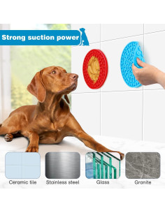 Alfombrilla de Lamer para Perros MooonGem - Silicona 2 Piezas 2